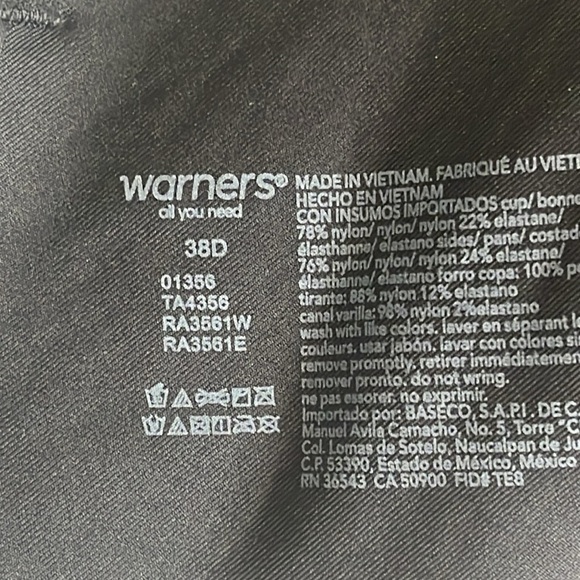 Warners No Side Effects Underarm-Smoothing Underwire Lightly Lined T-Shirt Bra - Picture 7 of 13